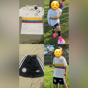 Adidas Kids Soccer Set 100th Anniversary Colombia Jersey